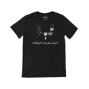 MeatEater Men's Flag Fill Logo Short Sleeve Crew Neck T Shirt Black Large - Meateater