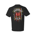 Hornady Men's Flag Rocker Short Sleeve Crew Neck T Shirt Black Large - Hornady