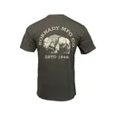 Hornady Men's Bison Land Short Sleeve Crew Neck T Shirt Military Olive Heather Medium - Hornady