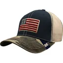 Hornady Men's H Flag Trucker Hat Navy/Camo One Size Fits Most - Hornady