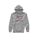 First Lite Men's Flag Fill Hoodie Gray Heather 2XL - First Lite
