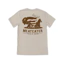 MeatEater Men's Hoof To Paw Short Sleeve Crew Neck T Shirt Cream Large - Meateater