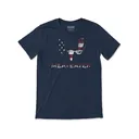 MeatEater Men's Flag Fill Logo Short Sleeve Crew Neck T Shirt Midnight Navy Large - Meateater