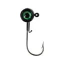 ACC Crappie Stix Big Eye 1/24oz Round Ball Jighead Black - Acc Crappie Stix