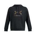 Under Armour Men's Rival Antler Hoodie Black/UA Barren Camo Medium - Under Armour