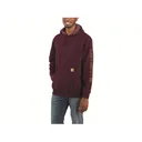 Carhartt Men's Loose Fit Midweight Logo Sleeve Graphic Hoodie Port Medium - Carhartt