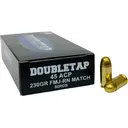 DoubleTap Match 45 ACP Ammo 230 Grain Full Metal Jacket Box of 50 - Doubletap