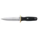 Boker Knives Applegate-Fairbairn Boot Fixed Blade Knife 4.75" Dagger 440C Stainless Steel Blade Delrin Handle Black - Boker
