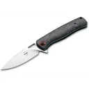 Boker Knives Nebula Pocket Knife 3.62" Modified Spear D2 Satin Blade Carbon Fiber Handle Black - Boker