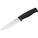 Boker Knives Bronco Fixed Blade Knife 4.45" Drop Point CPM-3V Satin Blade TPE Handle Black - Boker