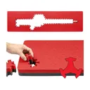 Eylar Ragar Crosslinked Foam Insert for Hard Cases 50.5" x 13.5" Red - Eylar