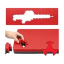 Eylar Ragar Crosslinked Foam Insert for Hard Cases 41.75" x 13.5" Red - Eylar