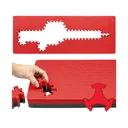 Eylar Ragar Crosslinked Foam Insert for Hard Cases 35.75" x 13.5" Red - Eylar