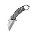CIVIVI Amaroq Pocket Knife 2.11" Reverse Tanto Nitro-V Satin Blade Aluminum Handle Gray - Civivi