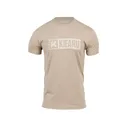 Kifaru Men's Logo Short Sleeve Crew Neck T Shirt Tan Large - Kifaru