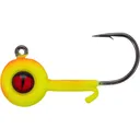 Northland Tungsten Panfish 1/8oz Round Ball Jighead #4 Super-Glo Sunrise - Northland