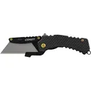 Coast DX126 Razor Pocket Knife 1.25" Utility Stainless Steel Satin Blade Nylon Handle Black - Coast