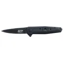 Smith & Wesson M&P Folding Pocket Knife 3" Black Drop Point 8Cr13MoV Stainless Steel Blade Rubberized Aluminum Handle Black - Smith & Wesson