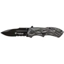Smith & Wesson Black Ops 3 M.A.G.I.C. Assisted Opening Folding Pocket Knife 3.4" Black Drop Point Partially Serrated 4034 Stainless Steel Blade Aluminum Handle Black - Smith & Wesson