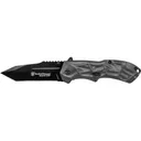 Smith & Wesson Black Ops 3 M.A.G.I.C. Assisted Opening Folding Pocket Knife 3.4" Black Tanto Point 4034 Stainless Steel Blade Aluminum Handle Black - Smith & Wesson