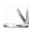 Imperial Large Trapper Folding Pocket Knife 2-Blade Clip and Spey Point 3Cr13MoV Stainless Steel Cracked Ice POM Handle - Imperial Knives