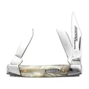 Imperial Small Stockman Folding Pocket Knife 3-Blade Clip, Sheepsfoot, and Spay Point 3Cr13 Stainless Steel Cracked Ice POM Handle - Imperial Knives