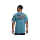 Under Armour Men's Freedom Banner Short Sleeve T Shirt Boundless Blue/Wham Blue XL - Under Armour