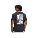 Under Armour Men's Freedom Flag Short Sleeve T Shirt Black/White Medium - Under Armour