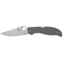 Spyderco Stretch 2 XL Pocket Knife 3.99" Leaf CPM-CRUWEAR Satin Blade G-10 Handle Gray - Spyderco