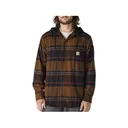 Carhartt Men's Rugged Flex Relaxed Fit Flannel Shirt Jacket Black 2XL - Carhartt