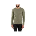 Carhartt Men's Force Midweight Waffle Long Sleeve Base Layer Shirt Burnt Olive Large - Carhartt