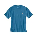 Carhartt Men's K87 Loose Fit Heavyweight Short Sleeve T Shirt Horizon Blue Large Tall - Carhartt
