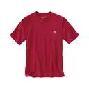Carhartt Men's K87 Loose Fit Heavyweight Short Sleeve T Shirt Industry Red 3XL - Carhartt