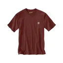 Carhartt Men's K87 Loose Fit Heavyweight Short Sleeve T Shirt Dark Spice Red Heather XL - Carhartt
