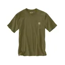 Carhartt Men's K87 Loose Fit Heavyweight Short Sleeve T Shirt Dark Bronzed Green Heather Large - Carhartt