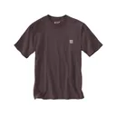 Carhartt Men's K87 Loose Fit Heavyweight Short Sleeve T Shirt Dark Sepia Heather XL - Carhartt