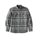 Carhartt Men's Rugged Flex Relaxed Fit Midweight Flannel Shirt Gravel 3XL - Carhartt
