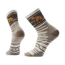 Smartwool Men's Hike Targeted Cushion Bear Mid Crew Socks Ash Large - Smartwool