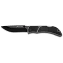 Outdoor Edge FieldLite Folding Knife 3.3" Drop Point 8Cr10MoV Black Blade Fiberglass Reinforced Nylon (FRN) Handle Black - Outdoor Edge Knives