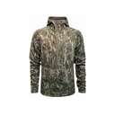 MidwayUSA Men's Grid Fleece Quarter Zip Hoodie Mossy Oak Greenleaf 2XL - MidwayUSA
