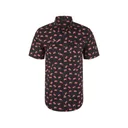 Drake Men's Life Short Sleeve Shirt Caviar Black Medium - Drake