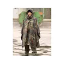 Mil-Tec Men's Wet Weather Poncho Flecktarn Camo One Size Fits Most - MIL-TEC