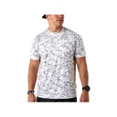 Burlebo Men's Go To Short Sleeve Crew Neck T Shirt White Camo Medium - Burlebo