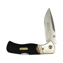 Old Timer Switch It Saw Tooth Pocket Knife 3.3" Drop Point Stainless Steel Satin Blade Sawcut Handle Brown - Old Timer