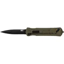 Smith & Wesson M&P OTF Assisted Opening Pocket Knife 3.5" Spear Point AUS-8 Black Oxide Blade Aluminum Handle OD Green - Smith & Wesson