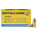 Buffalo Bore 45 ACP +P Ammo 230 Grain Full Metal Jacket Flat Point Box of 20 - Buffalo Bore