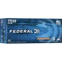 Federal Power-Shok 223 Remington Ammo 64 Grain Jacketed Soft Point Case of 200 (10 Boxes of 20) - Federal Premium