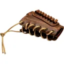1791 Gunleather Butt Cuff Ammo Holder Youth Rimfire 22 Long Rifle Leather Brown - 1791 Gunleather