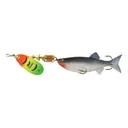 Mepps Comet Mino Inline Spinner 2 1/2" with Shad Mino Hot Firetiger Blade 1/4 oz - Mepps