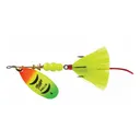 Mepps Aglia Dressed Inline Spinner 1/3oz Yellow Tail Hot Firetiger Blade - Mepps